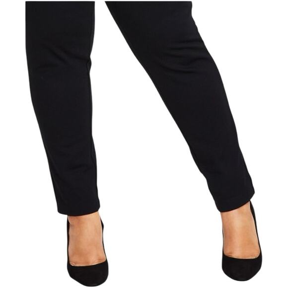 INC International Concepts Skinny Mid Rise Black Ponte Pants - 26W - Picture 5 of 12